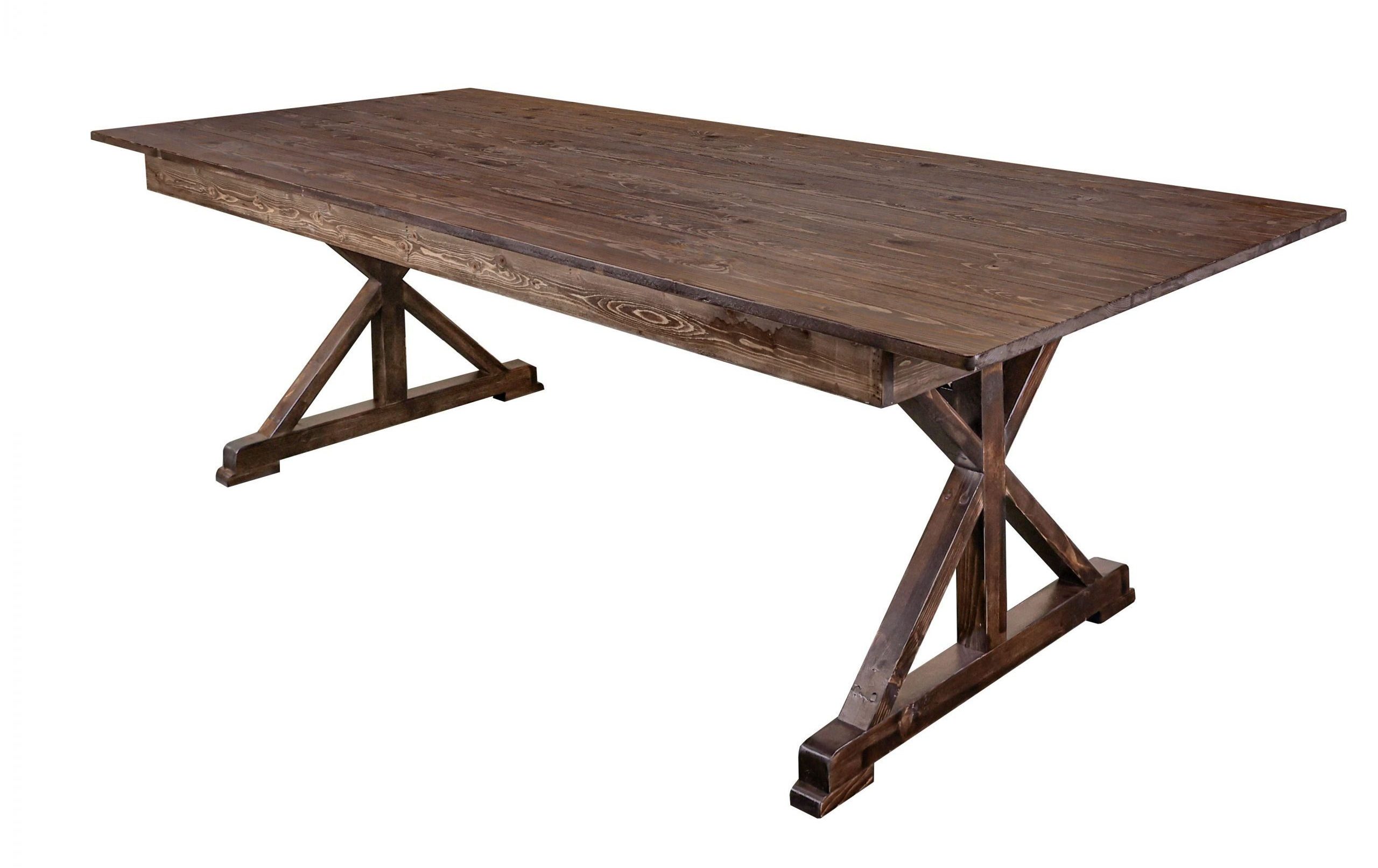 FARM TABLE X-Shape Leg 6'