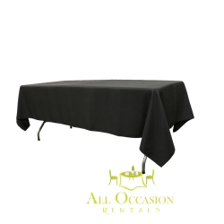 10 ft banquet table linen Black