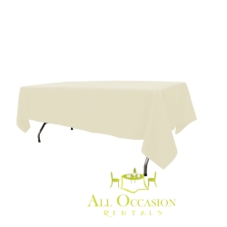 10 ft banquet table linen Ivery