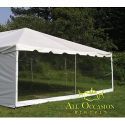 Tent Clear sidewall 8' (Per linear foot)