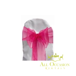 Organza Sash Fuchsia