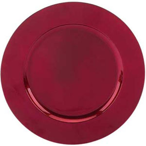 Charger Plates Red