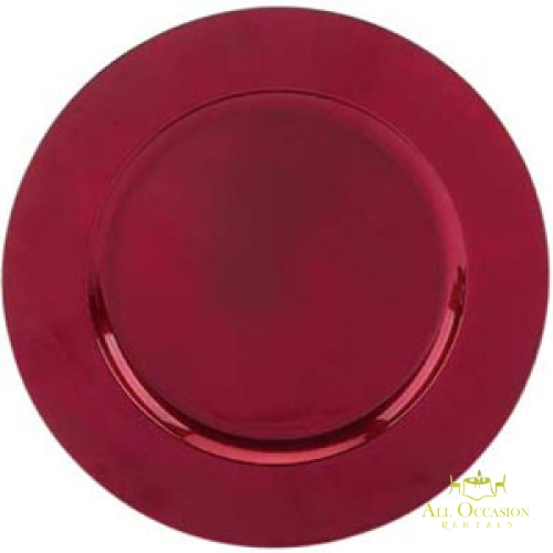 Charger Plates Red