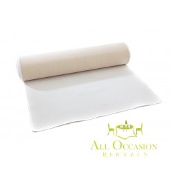 White carpet runner
