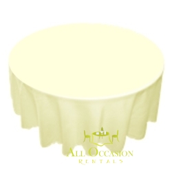 90" Round Polyester Tablecloth