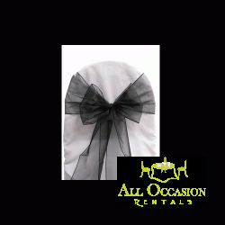 Organza Sash Black