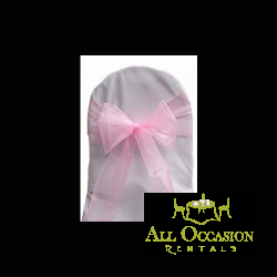 Organza Sash Pink