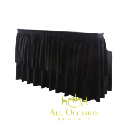 6\' Bar with black draping