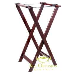 Walnut Wood Tray Stand - 32"