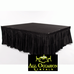 Black skirting 13.5 ft. X 24\" tall