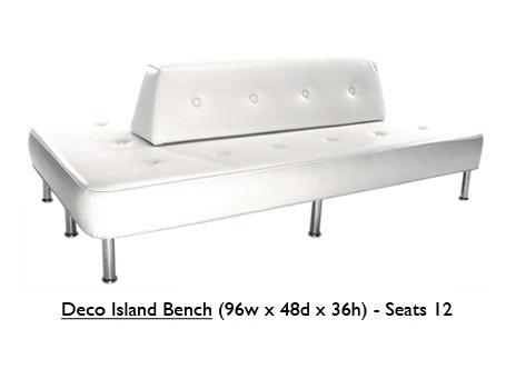 Deco Island Bench-White