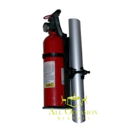 Fire extinguisher with the holder for a tent