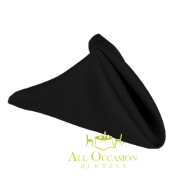 Polyester Napkins Black