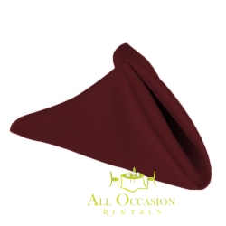 Polyester Napkins Burgundy