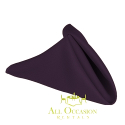 Polyester Napkins Eggplant