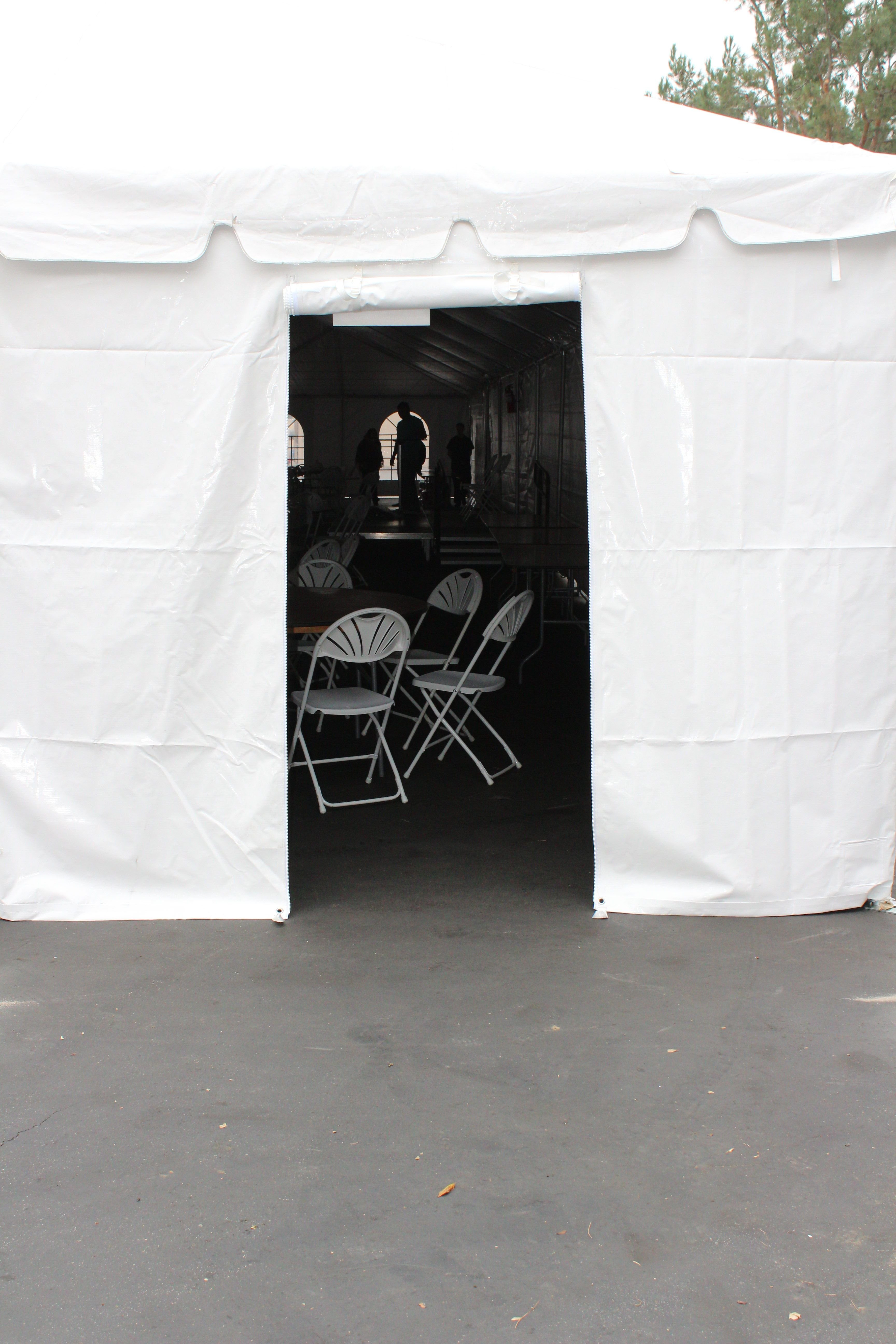 Tent clear Door