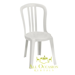 White bistro chair