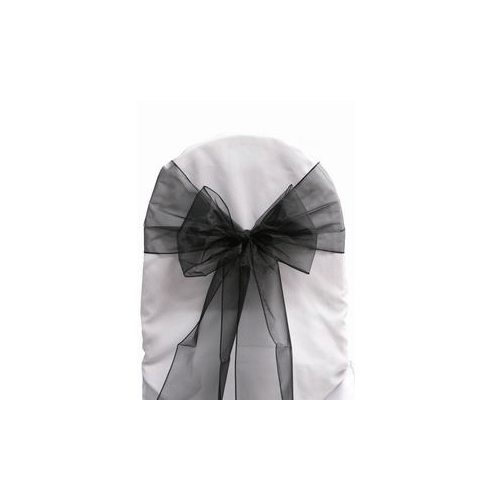 Organza Sash Black