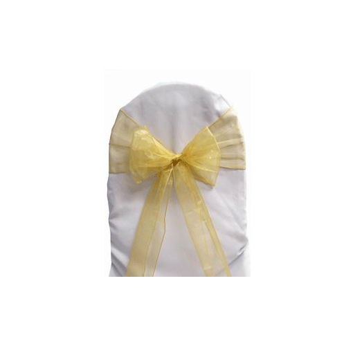 Organza Sash Gold