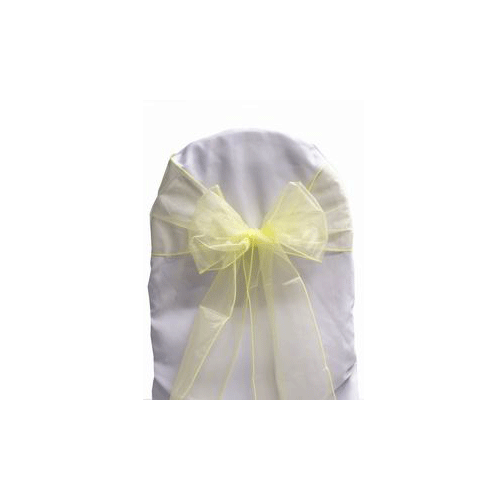 Organza Sash Lemon