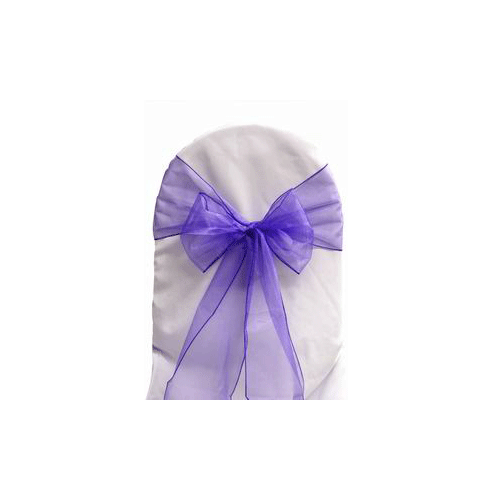 Organza Sash Purple